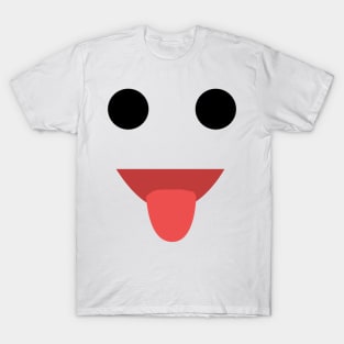 Zunge Raus Emoji Lustiges Karneval Shirt Faschings Kostüm T-Shirt